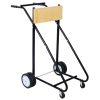 Outboard Boat Motor Stand, Engine Carrier Cart Dolly for Storage, 315lbs Weight Capacity, w/Wheels (wood)