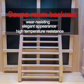 Hemlock round stick Sauna backrest