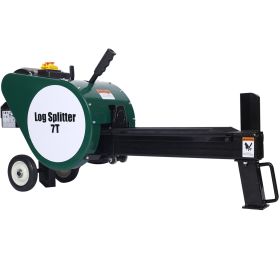 Double Flywheel Electric Log Splitter Log Splitter Electric Portable 7 Ton hotizontal 2HP 16A,electric firewood splitting machine