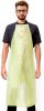 Yellow PE PP Disposable Aprons 36" x 27.5". Pack of 10 Disposable Polypropylene Polyethylene Aprons Universal Aprons for Men and Women. 82 gsm Waterpr