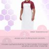 Disposable Microporous Aprons 28 x 36. Pack of 10 Large Liquid-Proof Aprons. Polyethylene Body Aprons 60gm/m2. Unisex MP Aprons. Perfect for Cooking;