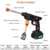 Cordless Pressure Washer Portable Electric Power Washer High Pressure Water Sprayer 363PSI Car Washer Cleaner with 12000mAh 48V Rechargeable Battery a