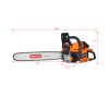 Chainsaw gas 20inch ,52cc Gasoline Chain Saw for Trees ,Wood Cutting 2-cycle EPA Compliant OREGAN BAR OREGAN CHAIN