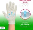 360 Pack Natural Color Working Gloves S size. Cotton Polyester Gloves. Reusable Washable Knit Gloves, Medium Weight Gloves, Seamless Workwear Gloves.