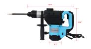 Rotary Hammer 1100W 1-1/2" SDS Plus Rotary Hammer Drill 3 Functions(Blue + Black)