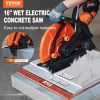 VEVOR Electric Concrete Saw, 16 in, 3200 W 15 A Motor Circular Saw Cutter with Max. 6 in Adjustable Cutting Depth, Wet Disk Saw Cutter Includes Water