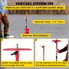 VEVOR Ice Drill Auger, 6" Diameter Nylon Ice Auger, 39" Length Ice Auger Bit,Auger Drill with 11.8" Extension Rod,Auger Bit w/Drill Adapter,Top Plate