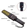 Handheld Portable Metal Detectors for Security Inspection High Sensitivity Scanner Tool with Belt Holster Black