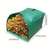 1pc Large Yard Dustpan-Type Garden Bag For Collecting Leaves Reusable Heavy Duty Gardening Bags; Lawn Pool Garden Leaf Waste Bag 53 Gallon