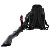 76cc gasoline backpack  leaf blower 4 cycle engine gas powered with nozzle extension fow lawn care