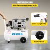 VEVOR Air Compressor 6.6 Gallon, Portable Air Compressor 1 HP, Oil Free Air Compressor Steel Tank 750W, Pancake Air Compressor 115 PSI, Ultra Quiet Co