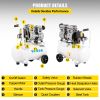 VEVOR Air Compressor 6.6 Gallon, Portable Air Compressor 1 HP, Oil Free Air Compressor Steel Tank 750W, Pancake Air Compressor 115 PSI, Ultra Quiet Co