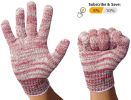 Pack of 24 String Knit Glove Liners L size. Multi-Color Protective String Knit Gloves. Regular Weight Gloves. Knitted Cotton Polyester Gloves for Gene