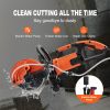 VEVOR Electric Concrete Saw, 9 in, 1800 W 15 A Motor Circular Saw Cutter with 3.5 in Cutting Depth, Wet/Dry Disk Saw Cutter Includes Water Line, Pump