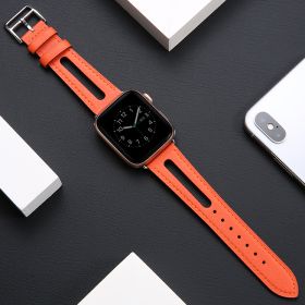 Watch Genuine Leather Kid Skin Soft Generation Tide Personality Breathable Women (Option: Orange-40mm456 generation SE)