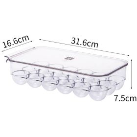 Large Capacity Sealed Food Storage Box With Lid (Option: 18egg trays)