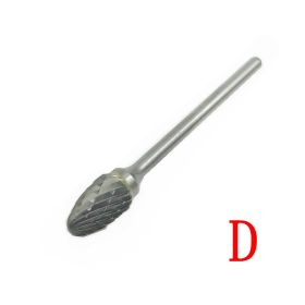 Factory Wholesale Cemented Carbide Rotary File Tungsten Steel Grinding Head Alloy Metal Wood Mold Engraving (Option: D-6x2.35mm)