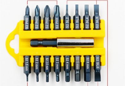 Electric Screwdriver Bit Set Cross Inner Hexagonal Wind Bit Beaten Strong Magnetic Hand Drill High-Strength Screwdriver Bit (Option: A)