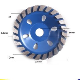 Ground Corner Grinding Wheel Disc Edge Polishing And Grinding Disc Thickened (Option: A)