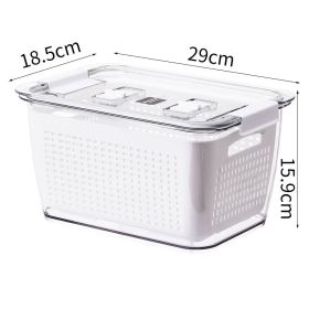 Large Capacity Sealed Food Storage Box With Lid (Option: 5.6L in 2cells)