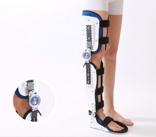 Knee Fixation Lower Limb Fracture Adjustable Knee Rehabilitation Aid (Option: Knee foot ankle L size right)