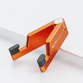 Mobile Phone Bracket Desktop V-shaped All-aluminum (Color: Orange)