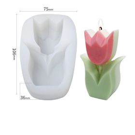 Simple Tulip Flower Candle Grinding Tool (Option: Tulip)