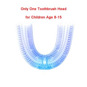 Electric Children's Toothbrush U-shaped Toothbrush Is Suitable For Children And Adults Ipx8 Waterproof (Option: Children braces Age 8to15-A pair)