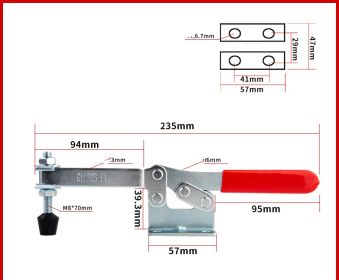 Quick Jig Horizontal Clamp Fixed Clamp (Option: GH201BL)