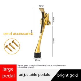 Invisible Collision Avoided Door Pedal Stopper (Option: Large Bright Gold)