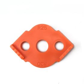 Quick Locator Woodworking Router Corner Radius Templates Jig R5-R40 Woodworking Trimming Machine Wood (Option: R25R30-Orange)