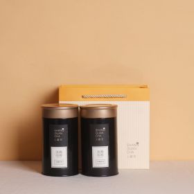 Tin Can Sealed Tea Packing Box (Option: Black-L 2pcs with bag)