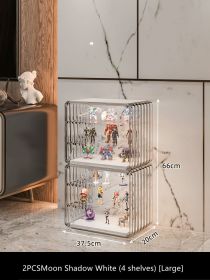 Acrylic Clear Glass Household Building Block Shelf (Option: 4style)