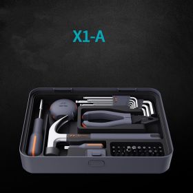 Hardware Multifunctional Full Set Of Household Commonly Used Toolbox Layered (Option: X1 A)