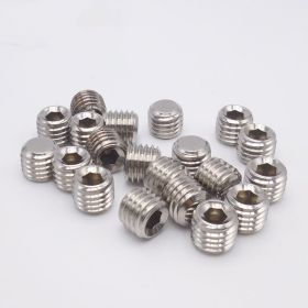 Stainless Steel Flat End Setting Hexagon Socket Headless Screws (Option: M4x20)