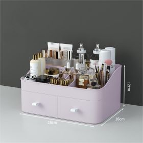 Toiletries Organizer Desktop Dresser Skin Care Shelf (Option: Pink-L)