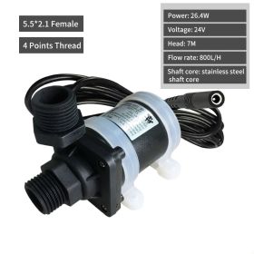 Threaded Solar Water Heater Floor Heating Booster DC Water Pump (Option: C)