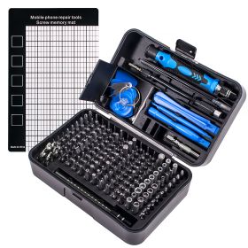 Mobile Phone Telecommunication Repair Screwdriver Hardware Tool Set (Option: Black blue)