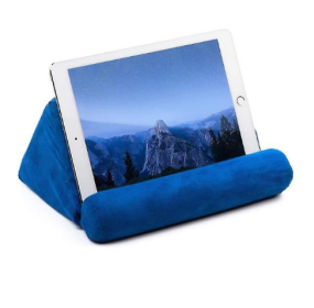 Soft Pillow Tablet Pillow Stand For Ipad Stand Multi-angle Tablet Phone Holder (Color: Blue)