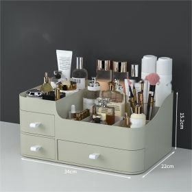 Toiletries Organizer Desktop Dresser Skin Care Shelf (Option: Green-XL)