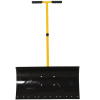 Adjustable Handle Outdoor Blade Rolling Snow Pusher Shovel With Wheels