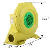 Outdoor Indoor Air Blower, Pump Fan for Inflatable Bounce Castle, Water Slides, Safe, Portable - Yellow and Green XH