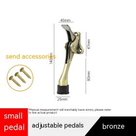 Invisible Collision Avoided Door Pedal Stopper (Option: Small Bronze)