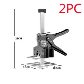 Wall Tiles And Ceramic Tiles Lifting Height Adjustment Manual Tile Positioner Stainless Steel Lifting Floor Tile Top Height Device (Option: Black 2PC-Single price)