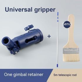 Roller Brush Putty Knife Universal Gripper Clip Adapter Paint Rod Connector Tool Dead Angle Painting (Option: Gripper And 5 M Retractable)