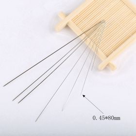 Needle DIY Small Hole Fine Long Needle Ring Threading Tools String Beads Sewing Needle Ornament Accessories (Option: 25 Specifications B)