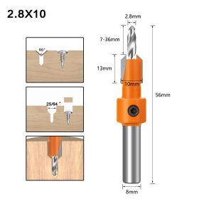 Alloy Head Screw Step Drill Wood Self-tapping Screw Installation (Option: 28mmX 10mm-8-65)