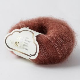 Mohair New Young Wool Silk Wool Hairline Rule (Option: 107 Cinnamon)