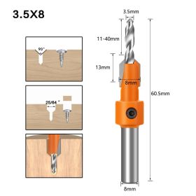 Alloy Head Screw Step Drill Wood Self-tapping Screw Installation (Option: 35mmX 8mm-8-65)