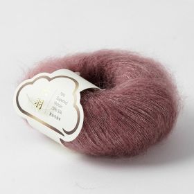 Mohair New Young Wool Silk Wool Hairline Rule (Option: 108 Sand Red)